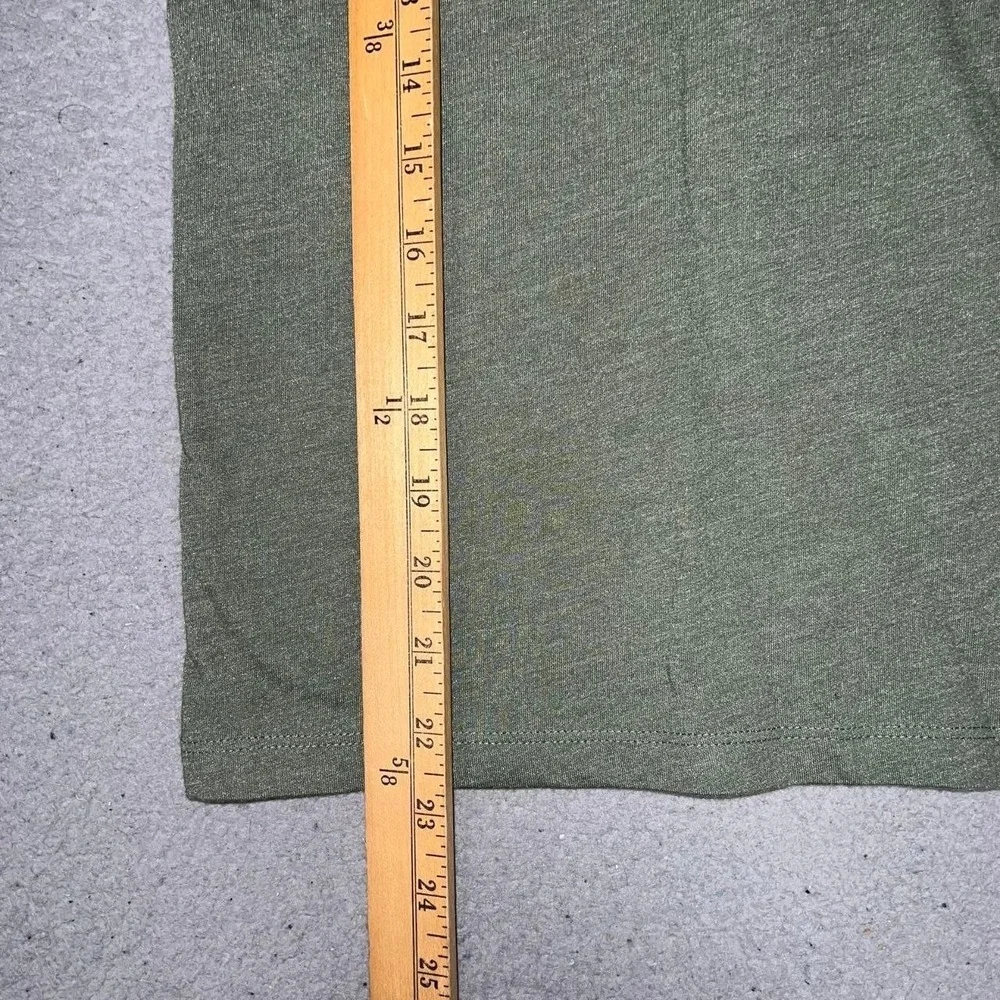 NWT Old Navy Shirt Youth Size L (10-12) Olive Heather Long Sleeve Crew Neck Tee